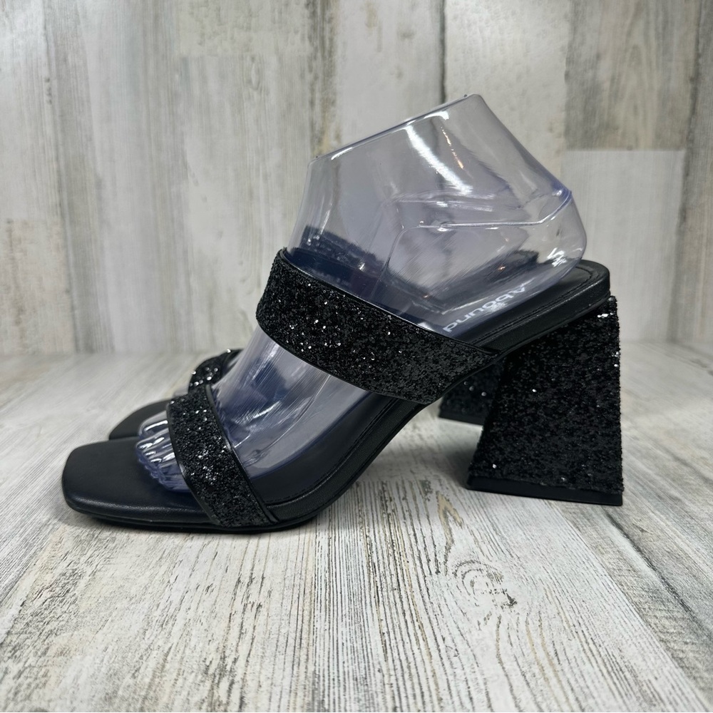 NEW Abound Carina Glitter‎ Square Toe Dress Sandal #763